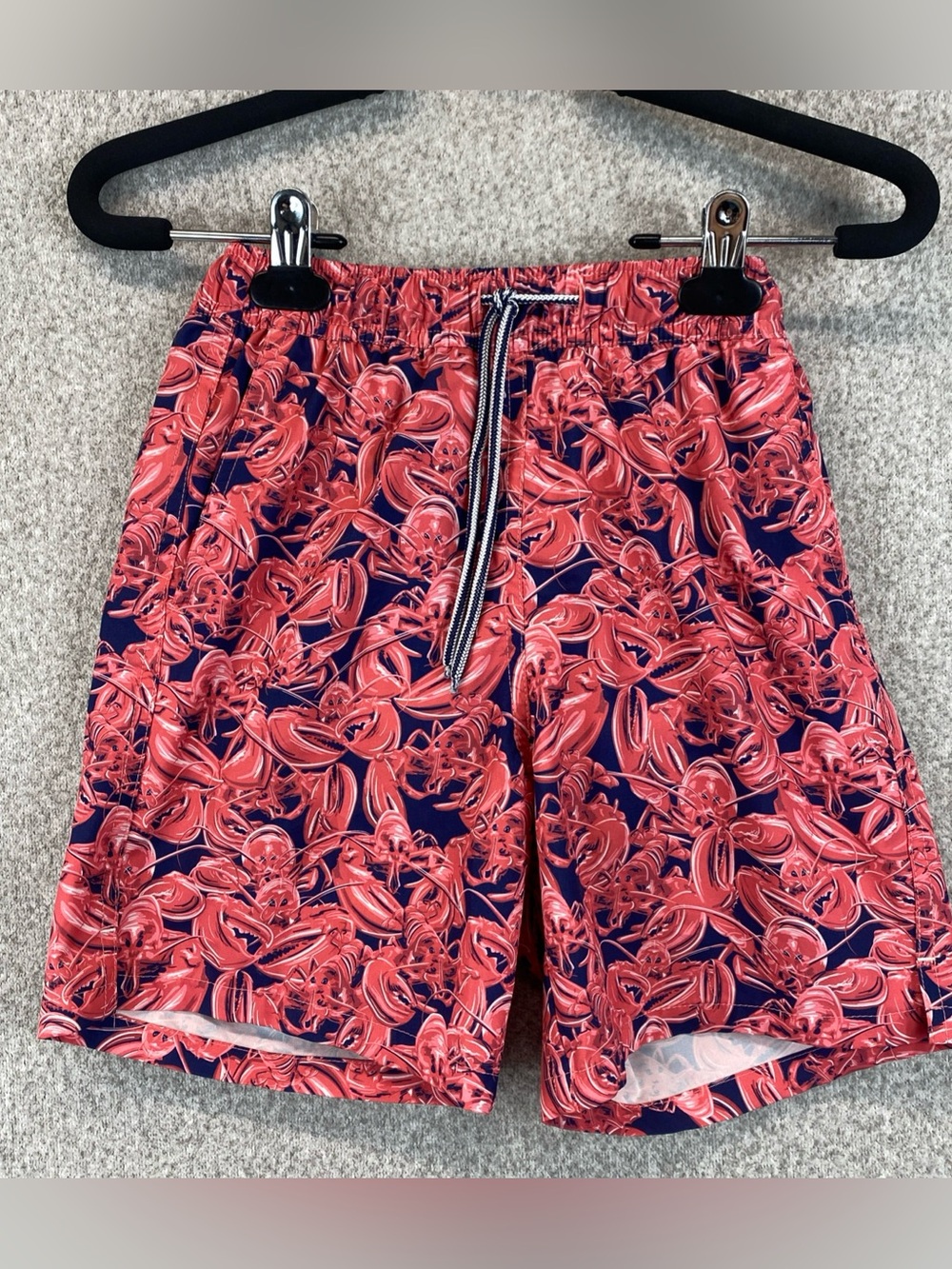 Peter Millar M Youth 9-10 Swim Trunks Lobster print Mesh Brief Liner Beachy
